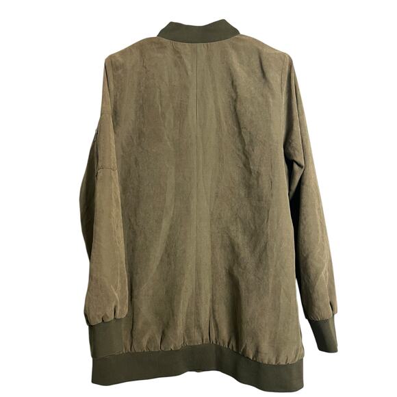 Be Cool men's medium green jacket windbreaker Casual M Basic Normcore - Picture 6 of 7